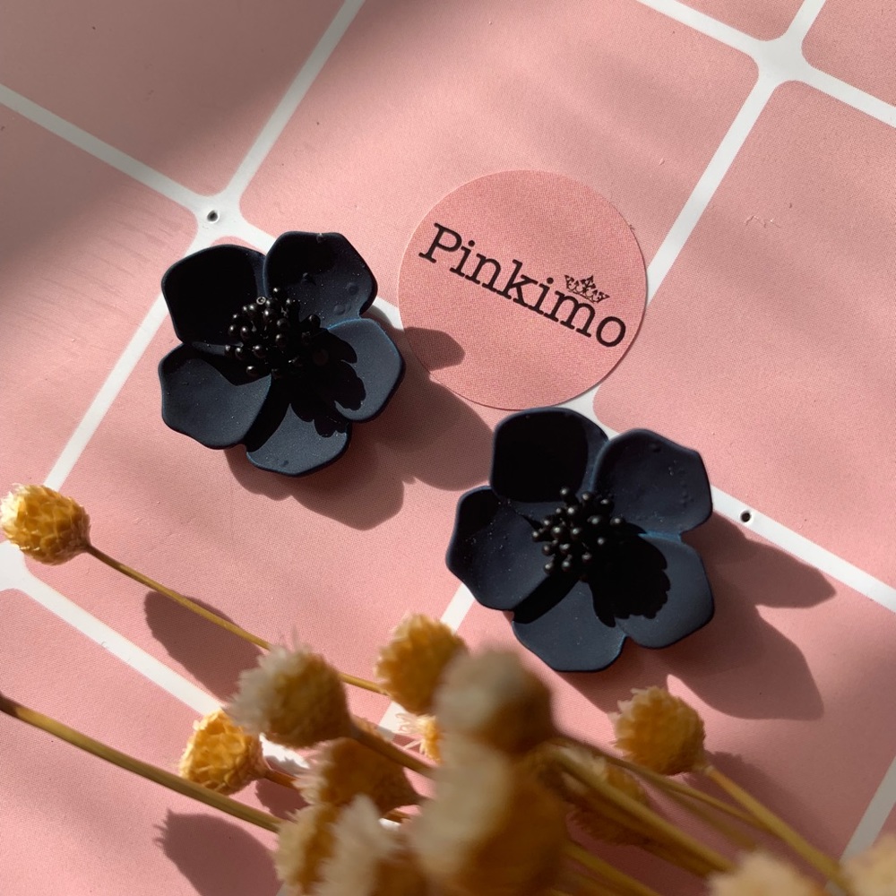 Dream Night 3D Flower Alloy Earrings